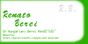 renato berei business card